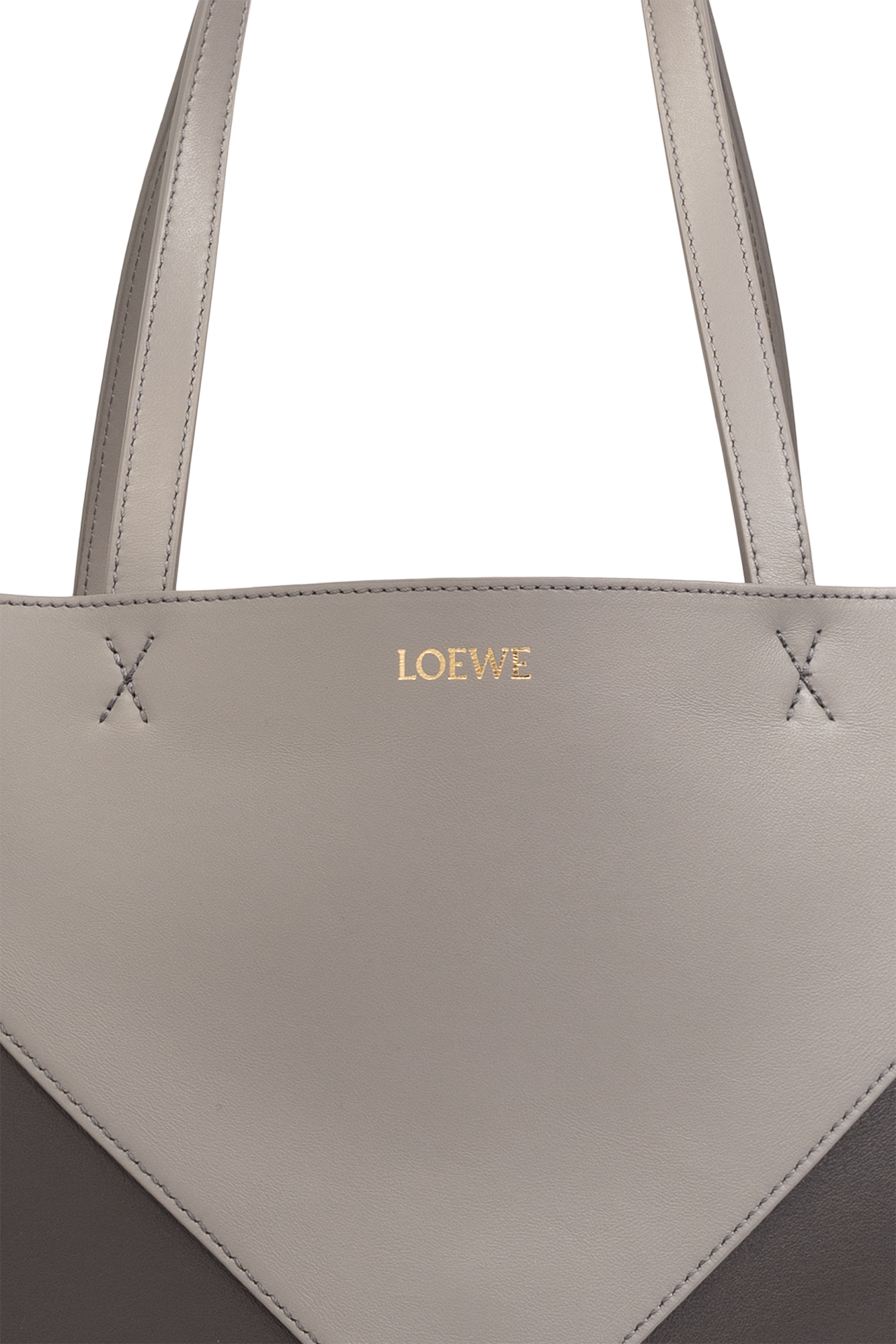SchaferandweinerShops GB - Grey 'Puzzle Fold' shopper bag